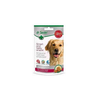 Лакомство для собак DR SEIDEL DOG ​​TREAT CALM TRAVEL 90G повышает комфорт во время путешествий.