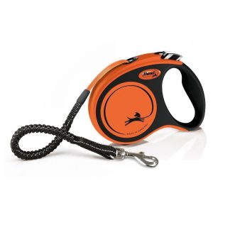 Автоматический поводок Flexi XTREME M, лента 5 м, оранжевый