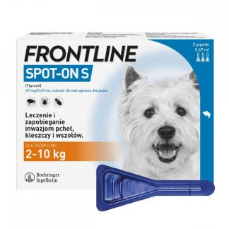 Капли FRONTLINE Spot On S 0,67 мл, 3 пипетки