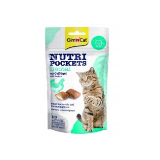 GimCat Nutri Pockets Dental с кормом для птицы, 60 г