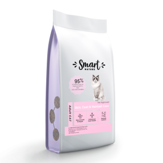 Smart Nature Cat Vet Skin & Coat Care 1.5kg Поддержка здоровья кожи и шерсти кошек - формула против образования комков шерсти.