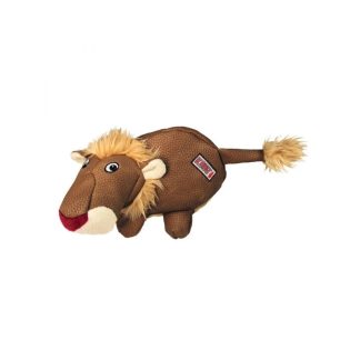 Игрушка для собак Kong Phatz Lion M из эко-кожи, 22 см.