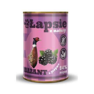 Влажный корм для собак Łapsie z Natury Pheasant with Blackberry 400 г