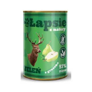 Влажный корм для собак Łapsie z Natury Deer with Pear 400 г