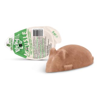 Лакомство для кошек Lucky Lou Mäusle Liver 28 г, содержащее монопротеиновое мясо, печень.