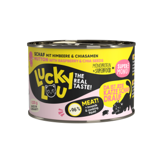 Влажный корм для кошек Lucky Lou SuperMono2 Sheep 200 г, беззерновой, монопротеиновый