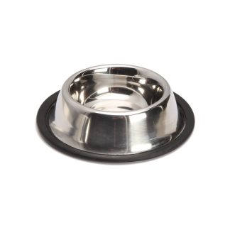 Металлическая миска Lupi Pets с нескользящим резиновым основанием, 2,8 л.