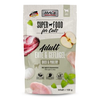 Нежный кошачий корм MAC's Cat Duck and Poultry Pouch 100 г