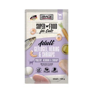 Суперфуд Mac's Cat Herring and Shrimp 100g в пакетике для кошек