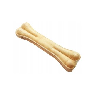 Жевательная игрушка MACED из прессованной кости, 11 см, из натуральной коровьей кожи, для собак.