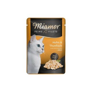 Корм для кошек Miamor Feine Filets с курицей и тунцом в желе, 100 г.