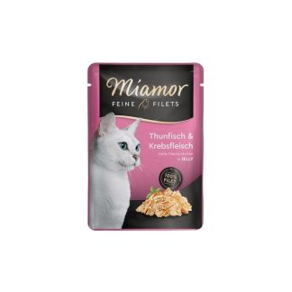 Корм для кошек Miamor Feine Filets из тунца и раков, 100 г.