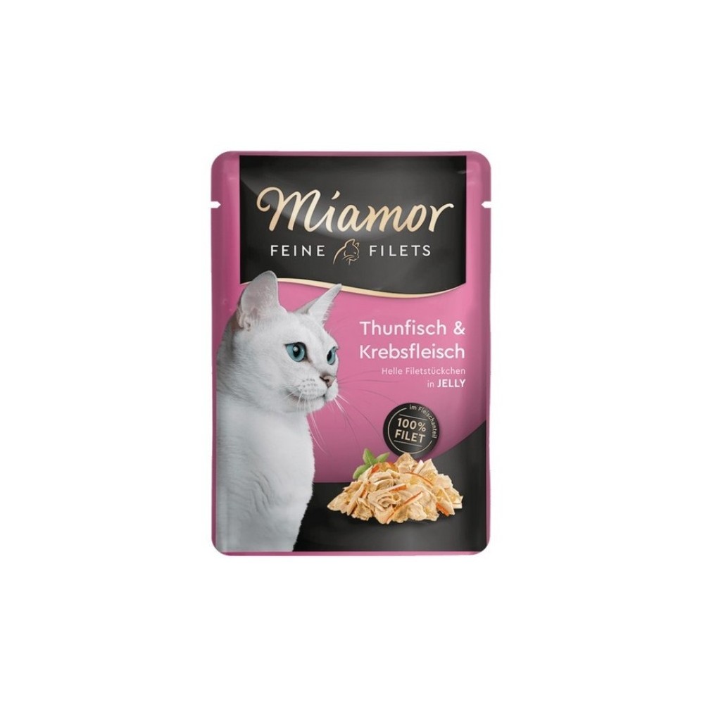 Корм для кошек Miamor Feine Filets из тунца и раков, 100 г.