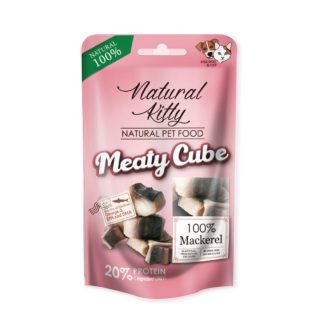 Натуральное лакомство для кошек Natural Kitty Premium, 100% мясо скумбрии, 60 г.