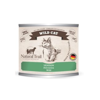 Сбалансированный корм для кошек Natural Trail Wild Venison с мясом оленя.