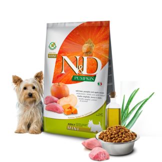 Сухой корм для собак N&D Dog Pumpkin Wild Boar & Apple Adult Mini 800 г для мелких пород собак.