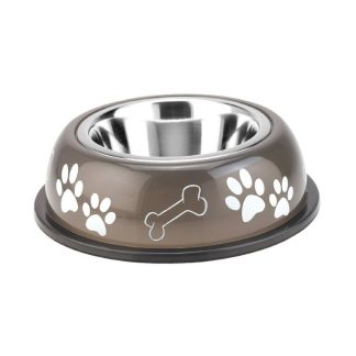 Обеденная миска Nobby Nice, 19 см, 0,4 л, противоскользящая, коричневая.