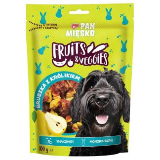 Груша Pan Miesko Fruits&Veggies с мясом кролика, 100 г