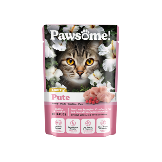 Влажный беззерновой корм для кошек Pawsome Adult Light Turkey 85 г