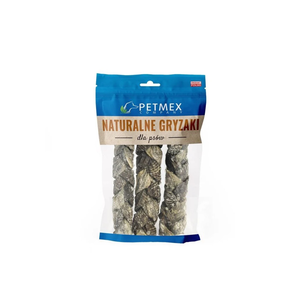 Плетеная коса из кожи трески Petmex, 100 г