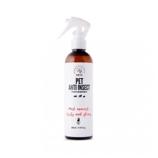 Средство от насекомых для домашних животных Pets Pet Anti insect 250 мл. Спрей против клещей уничтожает насекомых.