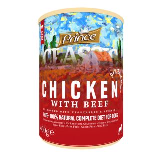 Prince Premium Classic Beef Chicken 400 г беззерновой влажный корм