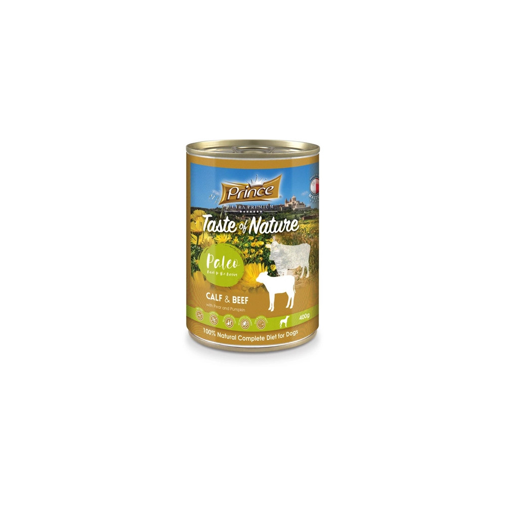 Prince Premium Veal Beef Pear 400g — премиальный беззерновой корм для собак.