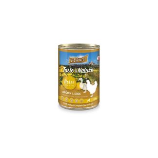 Влажный беззерновой корм для собак Prince Premium Chicken Duck Mandarin Oranges, 400 г.