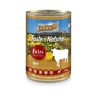 Влажный корм для собак Prince Premium Beef Papaya Carrot 400 г (без курицы)