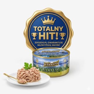 Влажный корм для кошек Princess Premium Cod Pacific Tuna 170 г, филе, беззерновой.