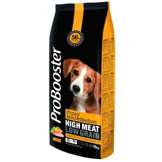 Корм для щенков ProBooster Puppy Mini & Medium 3 кг, финский