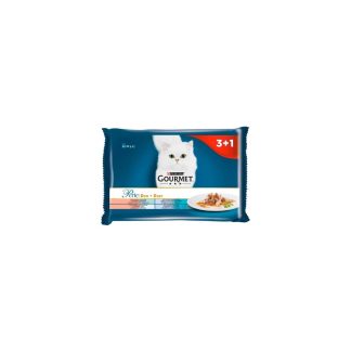Gourmet Perle Duet Morski пакетики 3+1 бесплатно 4x85г Duet Fish