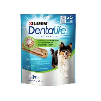 Жевательные таблетки для зубов Purina DENTALIFE M, упаковка из 5 штук.