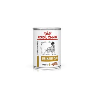 Влажный корм для собак Royal Canin Veterinary Dog Urinary S/O 410 г для лечения заболеваний мочевыводящих путей.