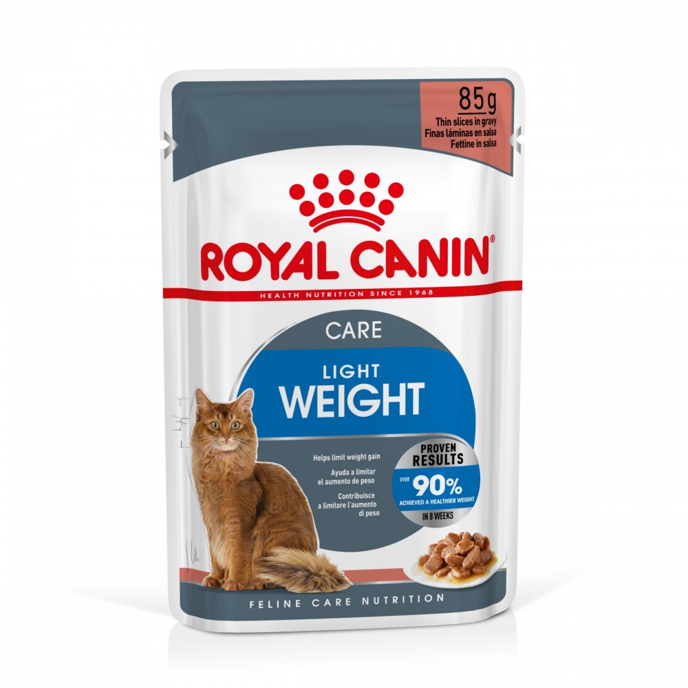 Влажный корм Royal Canin Light Weight Care в соусе, 85 г, для кошек, страдающих от избыточного веса и стремящихся к похудению.