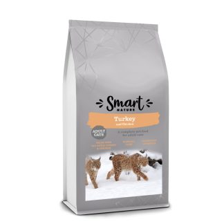 Smart Nature Holistic Cat Active 70% Turkey 1.5kg — высокобелковый корм для активных и привередливых кошек, беззерновой, 70% мяса.