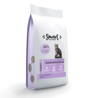 Smart Nature Cat VET Gastrointestinal 1,5 кг. Поддерживает пищеварительную систему кошек и помогает нормализовать работу пищеварительного тракта.