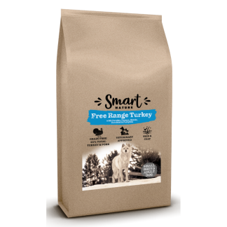 Smart Nature Holistic Dog Small Free Range Turkey 2kg Grain-Free Free Range Turkey and Pork, Collagen for Joints