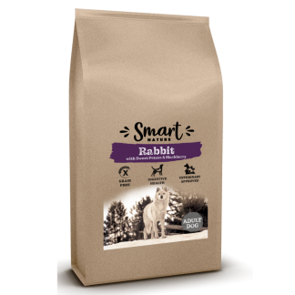 Smart Nature Holistic Dog Sensitive Rabbit 12 кг сухой монопротеиновый корм для собак с кроличьим мясом