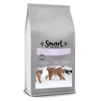Smart Nature Kitten Healthy Start 70% мяса 1,5 кг. Одобрено ветеринарами, беззерновой корм для котят, ДГК, таурин, клюква, Омега-3.