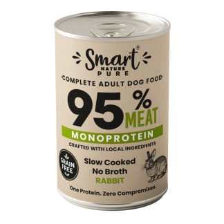 Smart Nature Pure RABBIT 95% MEAT Монопротеиновый влажный корм для собак с высоким содержанием мяса Беззерновой