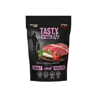 Tasty Dogs Life Veal 90% 500 г – влажный корм для собак в желе.