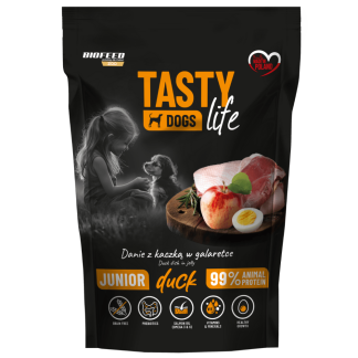 Tasty Dogs Life Утка 90% - блюдо в желе, пакетик для собак 500 г