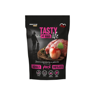 Tasty Dogs Life Pork 90% 500 г – влажный корм для собак в желе.