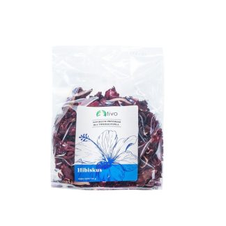 Сушеные цветы гибискуса Tivo, 100 г, для кроликов и грызунов.