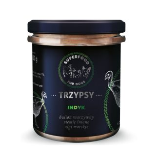 Суперфуд TRZYPSY с индейкой, полнорационный корм для собак, 300 г.