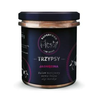 Суперфуд TRZYPSY с ягненком, полнорационный корм для собак, 300 г.