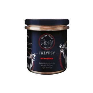 Суперфуд TRZYPSY с говядиной, полнорационный корм для собак, 300 г.