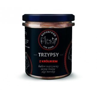 Влажный корм для собак TRZYPSY с кроликом, 300 г, 75% мяса.