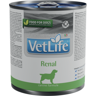 Влажный корм для собак Vet Life Natural Diet Dog Renal 300 г, поддерживающий функцию почек.
